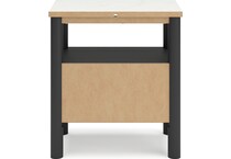 cadmori black white nightstand   