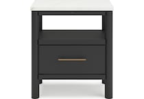 cadmori black white nightstand   
