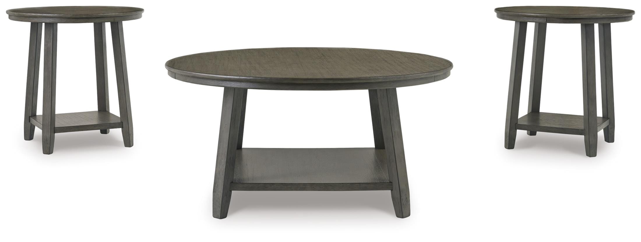 Caitbrook 3 Pack Tables - Gray