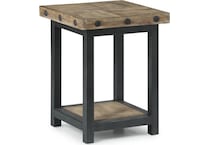 calahan light chairside table   