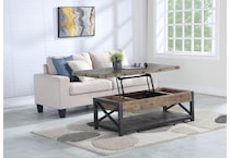 calahan light cktl tbl castered lift top    