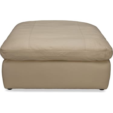 CALLEN LEATHER OTTOMAN