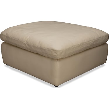 CALLEN LEATHER OTTOMAN