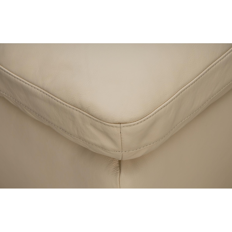 callen oslo linen  f leather ottoman   