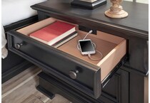 calligan dark sepia nightstand   
