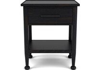 calloway ebony whiskey oak nightstand   