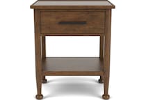 calloway whiskey oak nightstand   