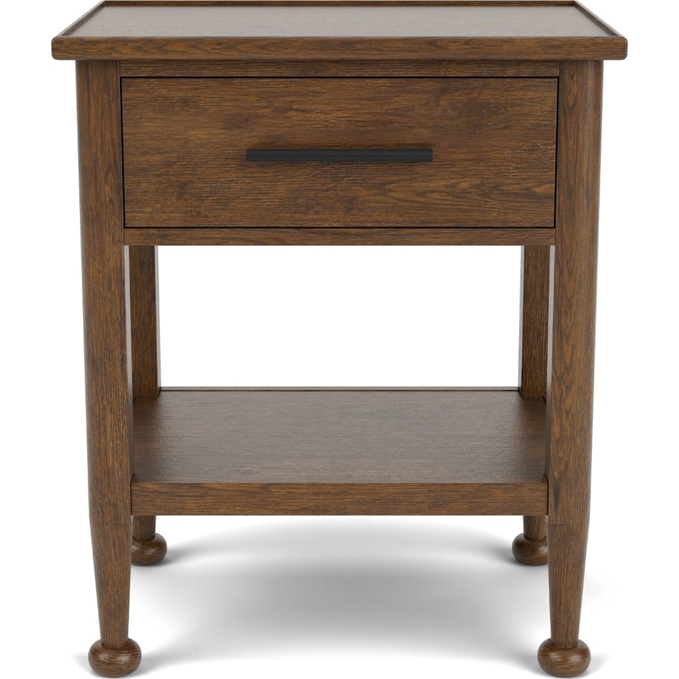 calloway whiskey oak nightstand   