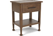 calloway whiskey oak nightstand   