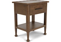 calloway whiskey oak nightstand   