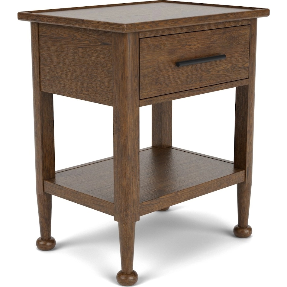 calloway whiskey oak nightstand   