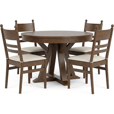 CALLOWAY 5PC ROUND DINING SET