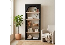 camarillo black accent bookcase   