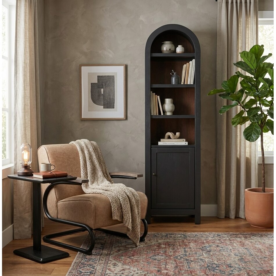 camarillo black accent cabinet   