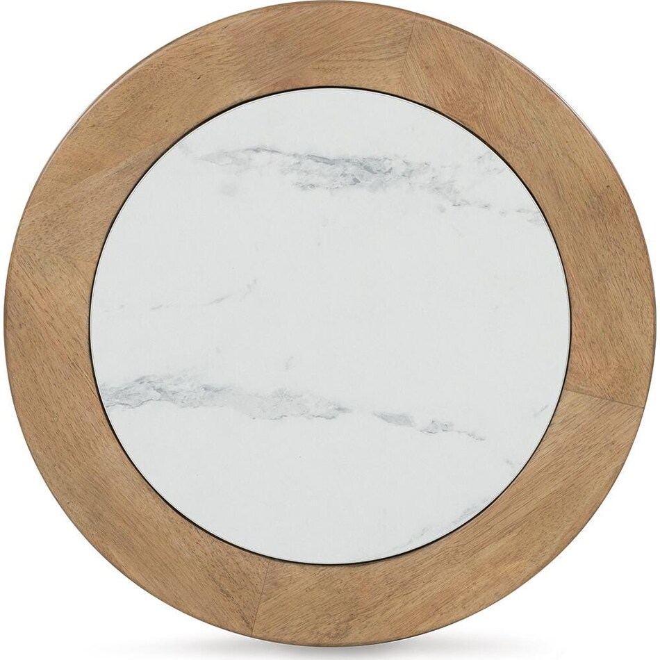 camdill light brown white end table   