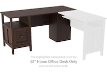 camiburg brown desk   