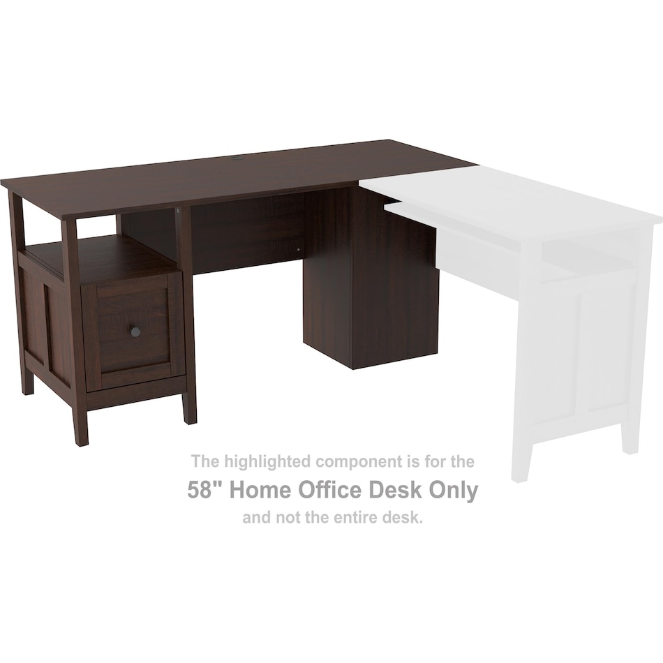camiburg brown desk   