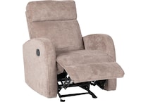 camille   cocoa swivel glider recliner   