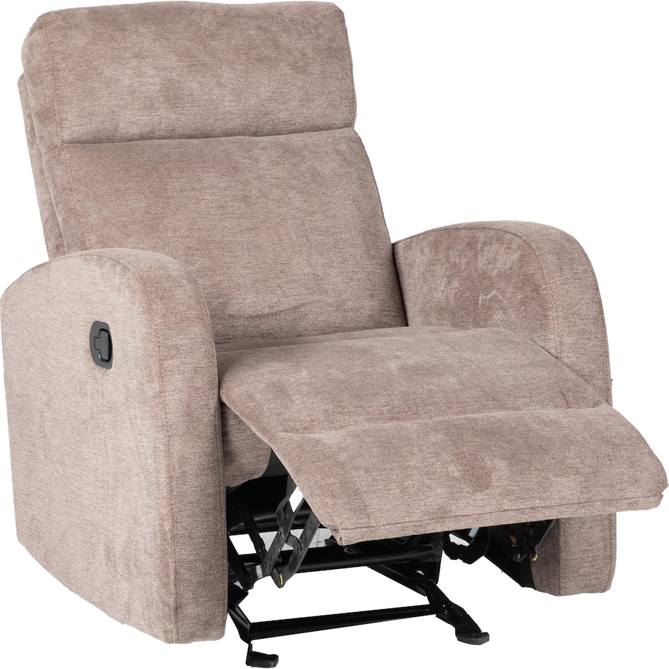 camille   cocoa swivel glider recliner   