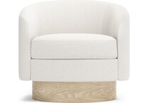 camino beige tan leather accent chair   