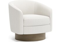 camino white accent chair   