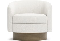 camino white accent chair   