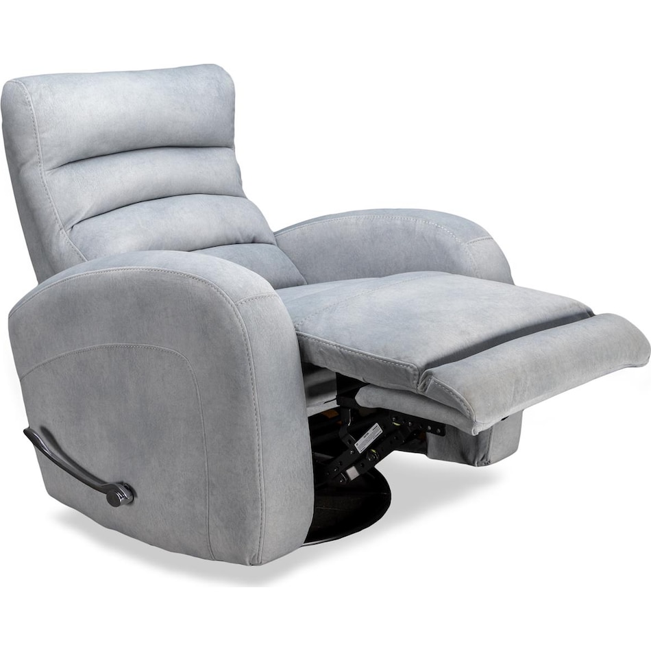 cammie grey rocker recliner   