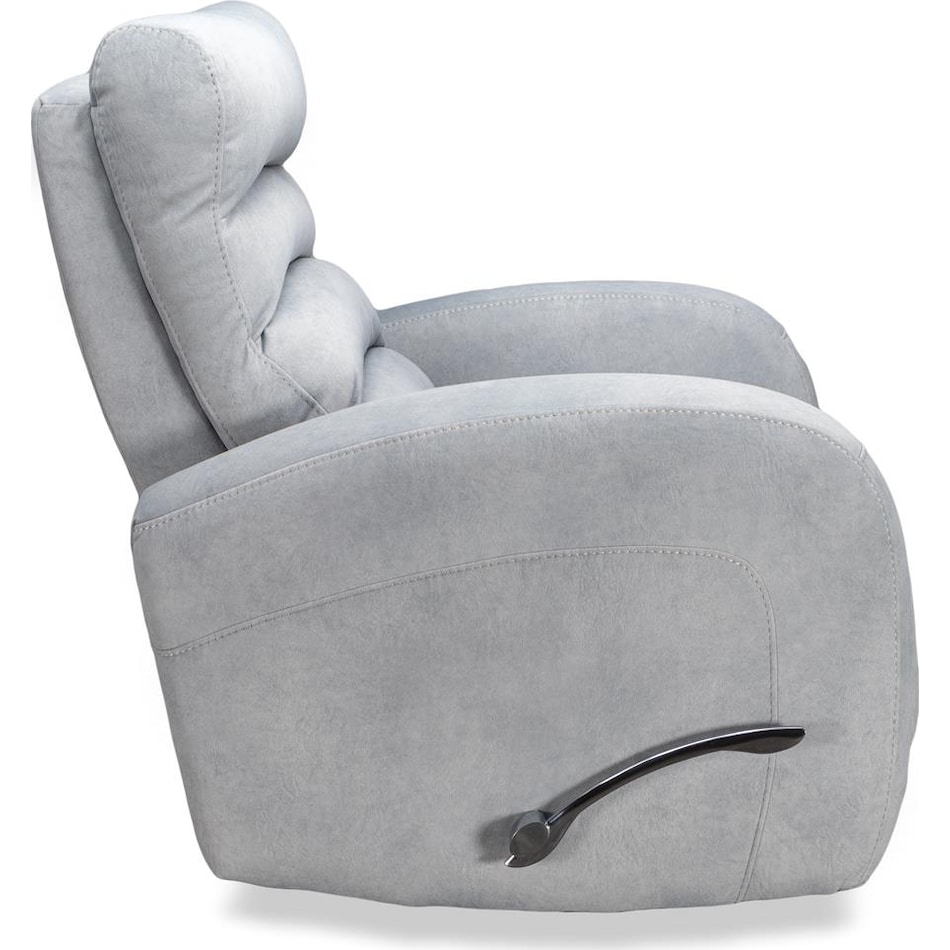 cammie grey rocker recliner   