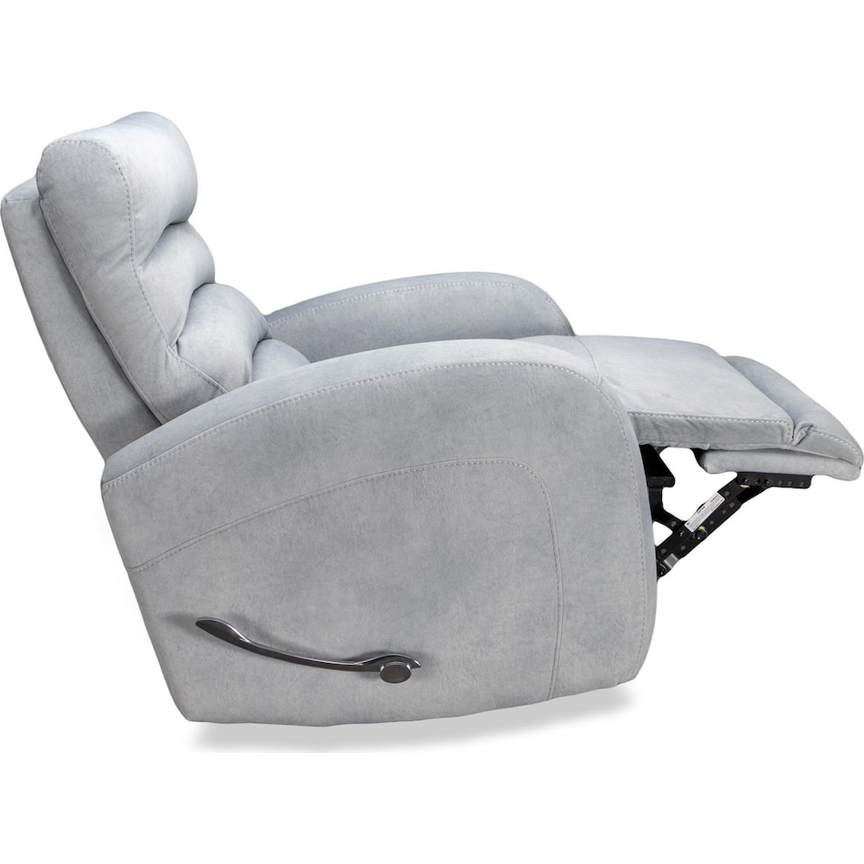 cammie grey rocker recliner   