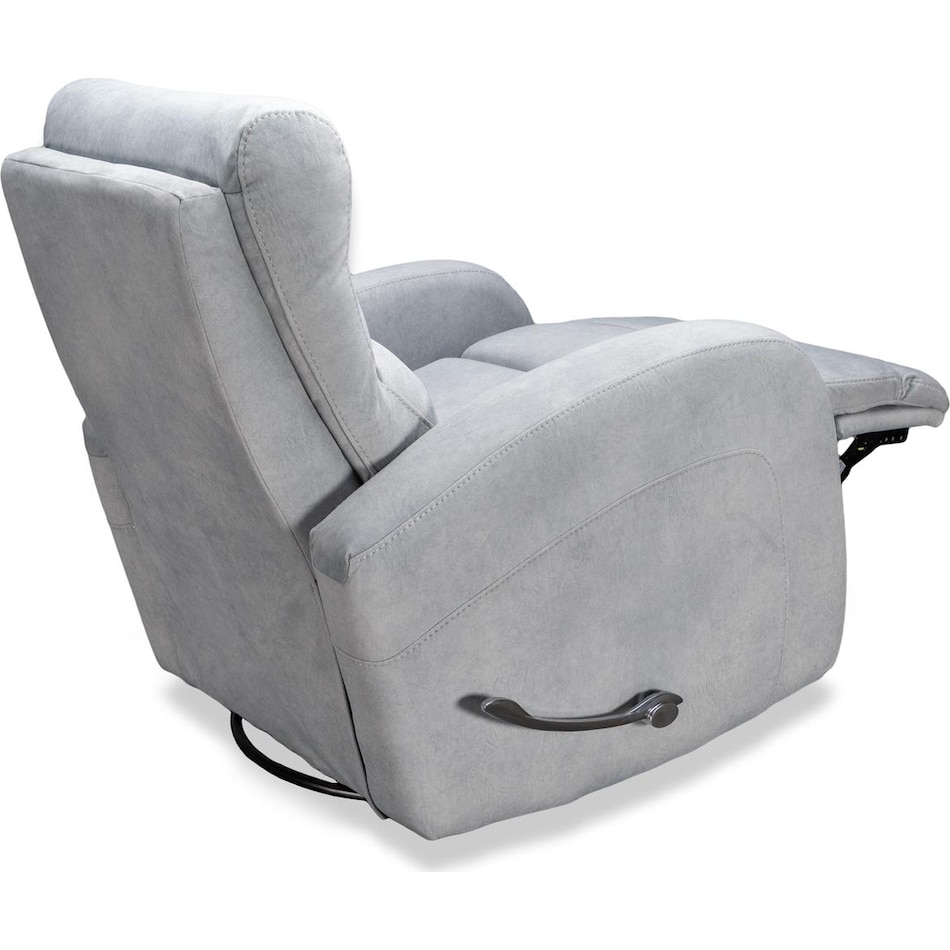 cammie grey rocker recliner   