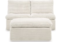 canefield ivory loveseat   