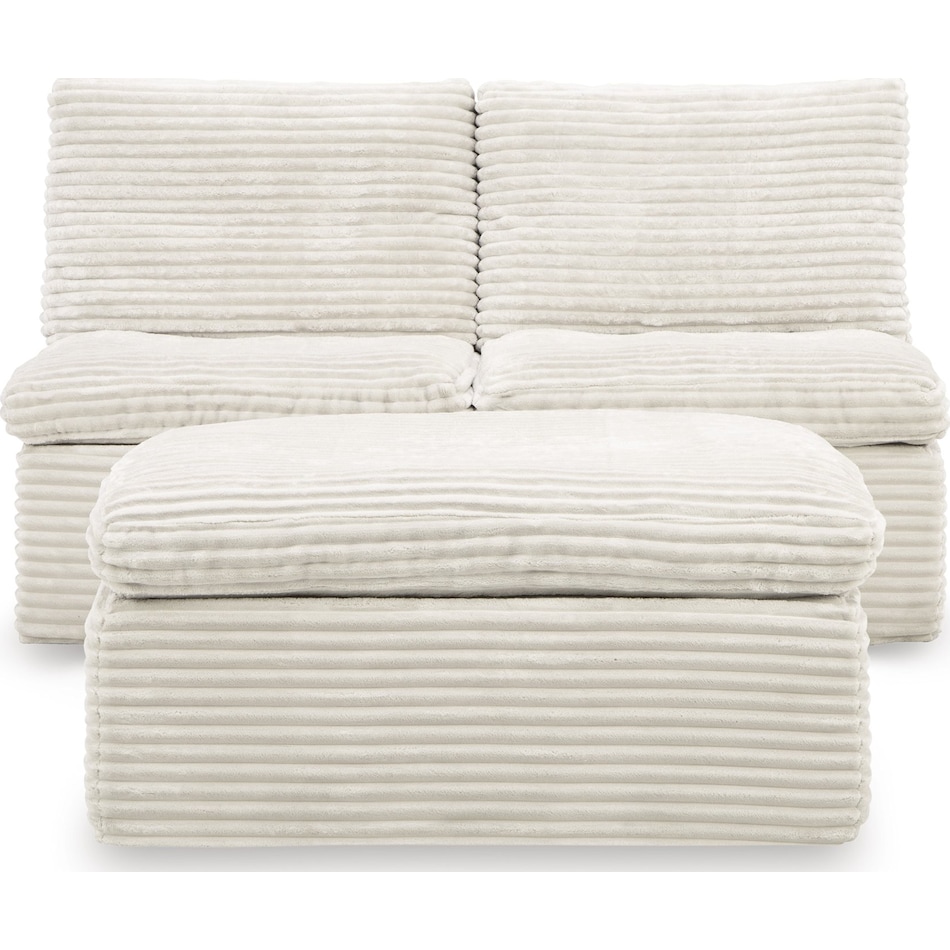 canefield ivory loveseat   