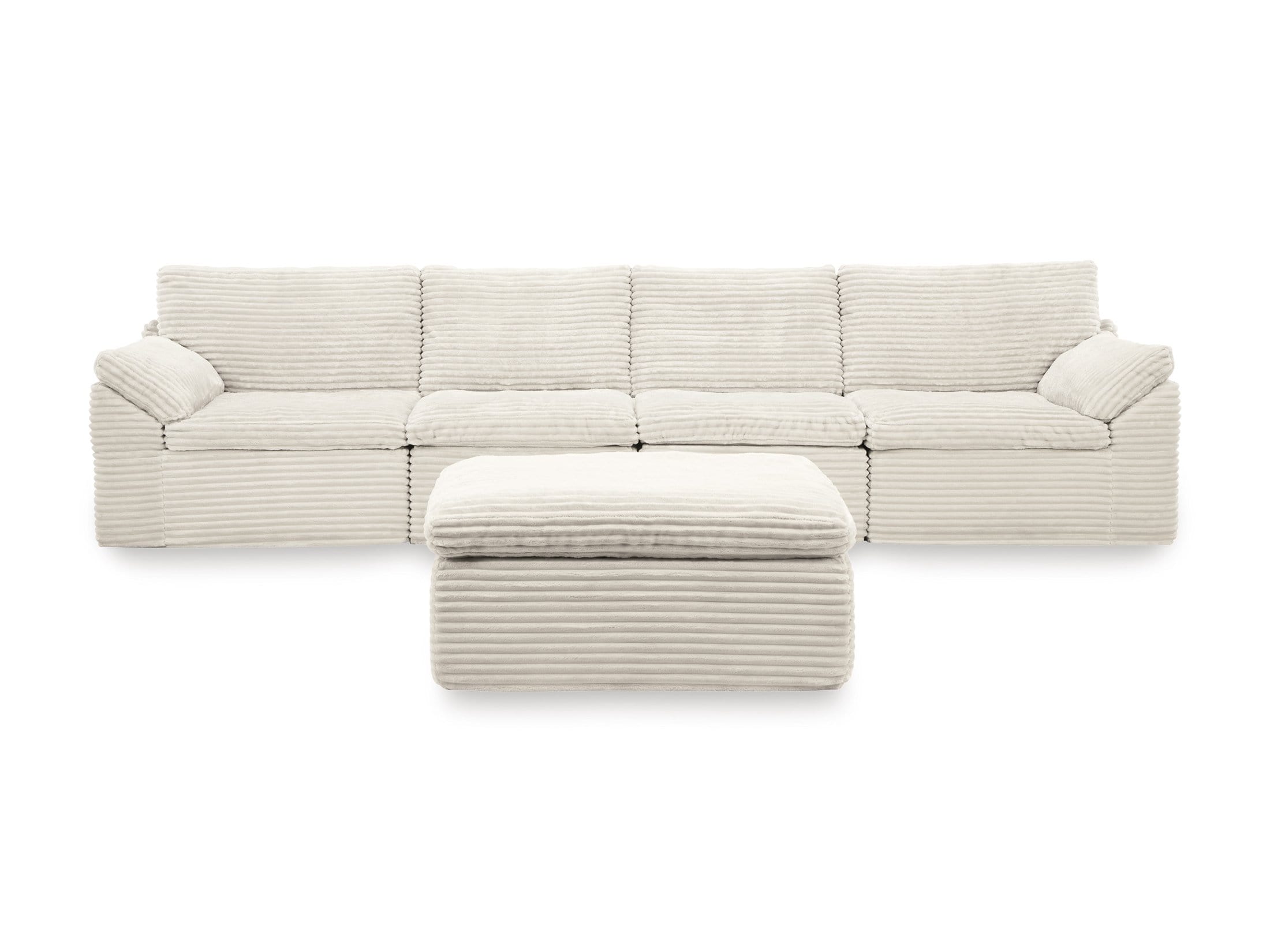 CANEFIELD 4-PC SECTIONAL WITH OTTOMAN | Morris