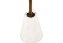 caramont black white gold finish end table   