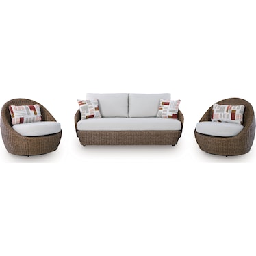 CARDIFF BEACH 3-PC OUTDOOR SEATING