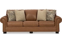 carianna caramel leather sofa   