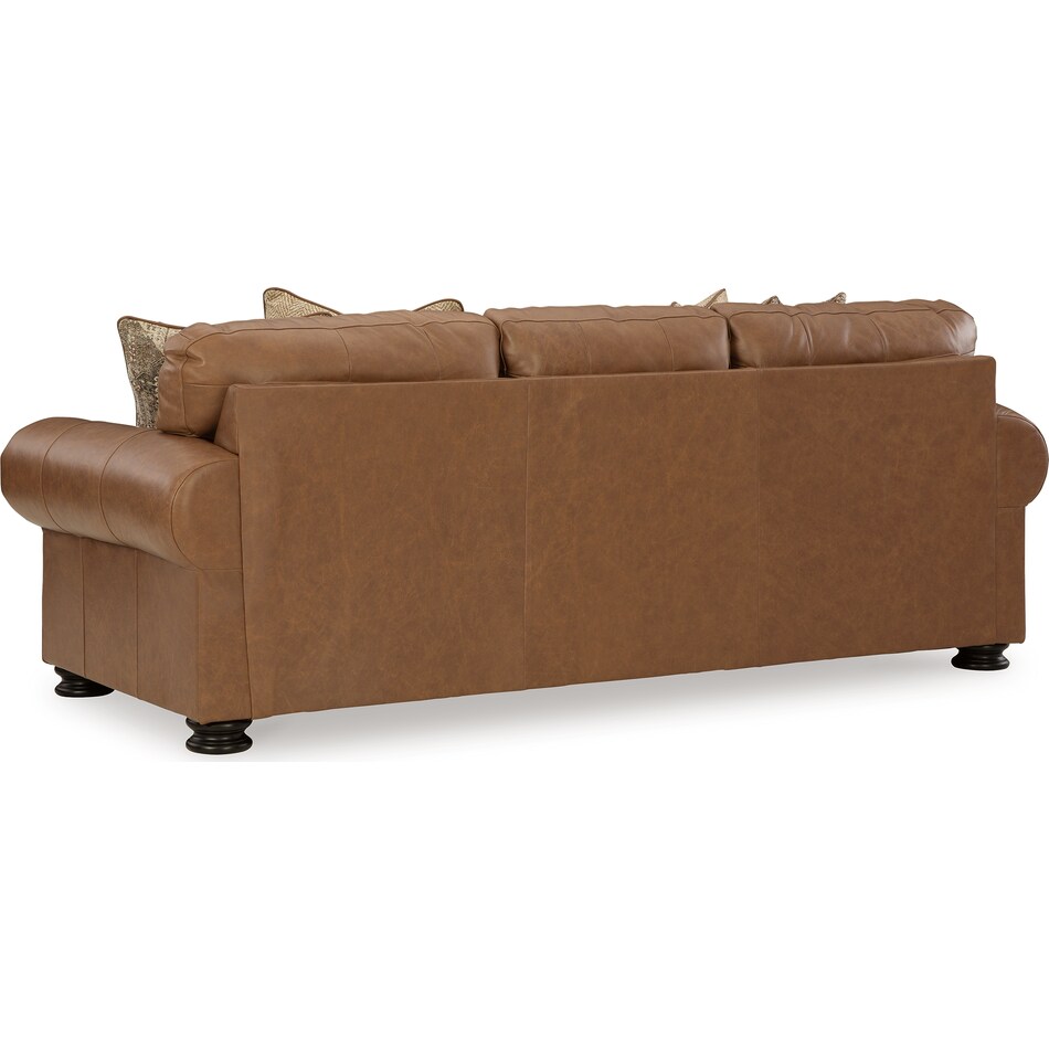 carianna caramel leather sofa   