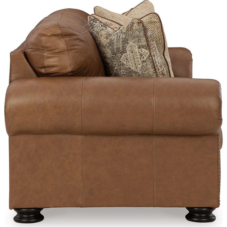 carianna caramel leather sofa   