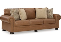 carianna caramel leather sofa   