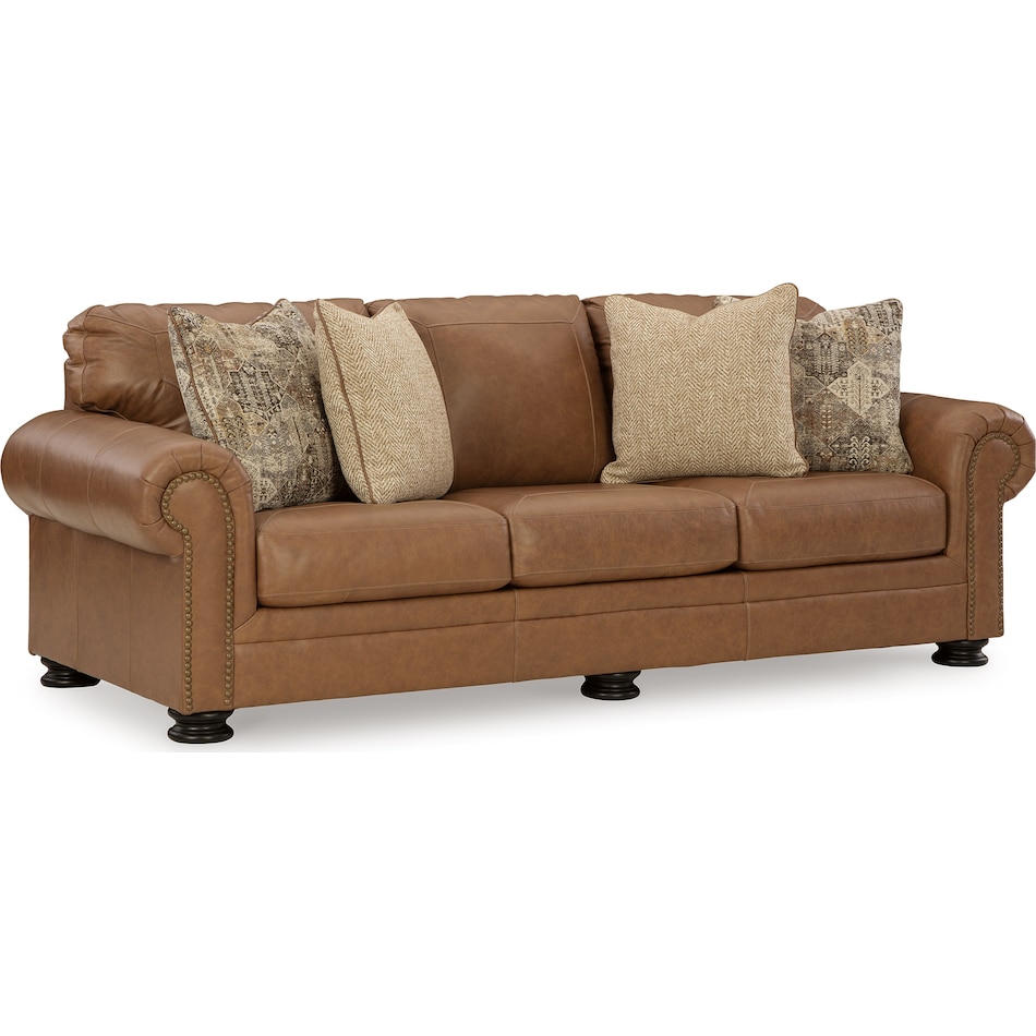 carianna caramel leather sofa   