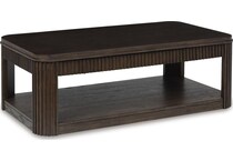 carlbrie warm brown cocktail table lift top   