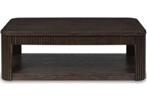 carlbrie warm brown cocktail table lift top   