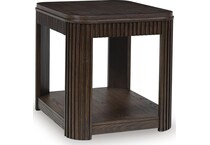 carlbrie warm brown end table   