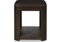 carlbrie warm brown end table   