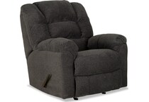 carlos charcoal rocker recliner   