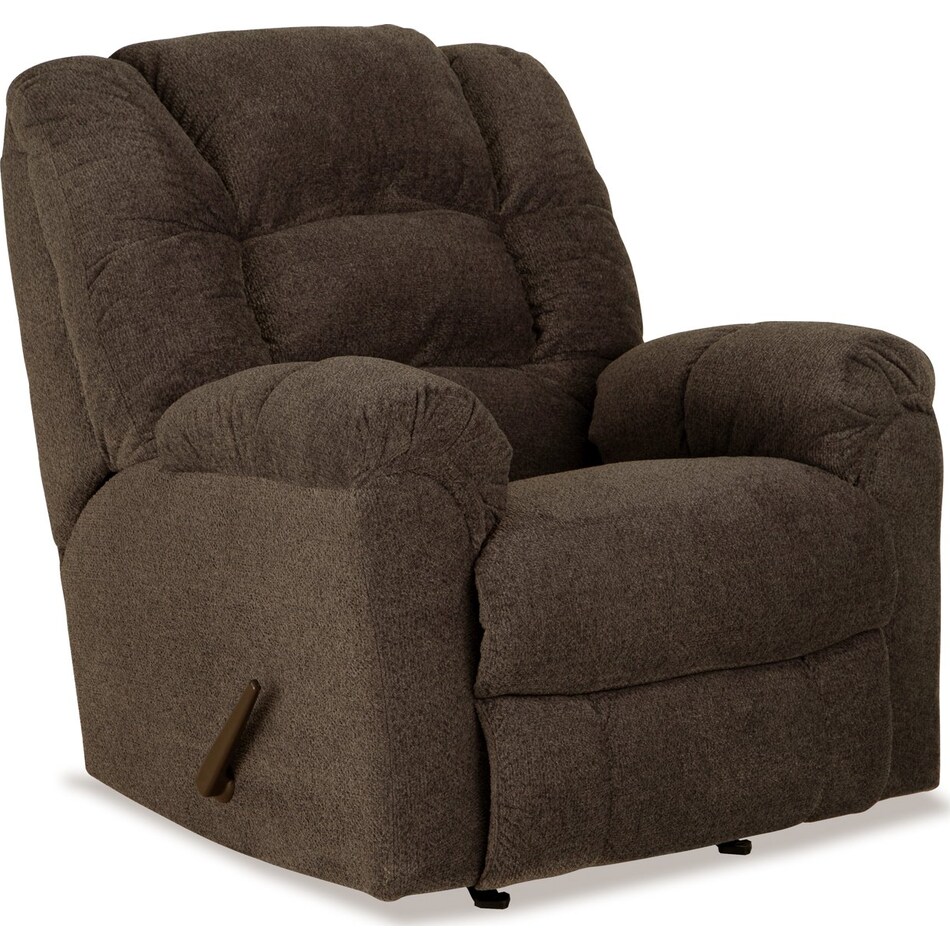 carlos chocolate rocker recliner   
