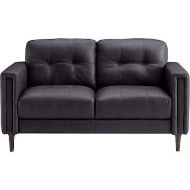 CARMELO LEATHER LOVESEAT