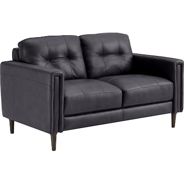 CARMELO LEATHER LOVESEAT