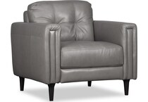 carmelo leather chair   