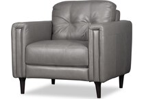 carmelo leather chair   